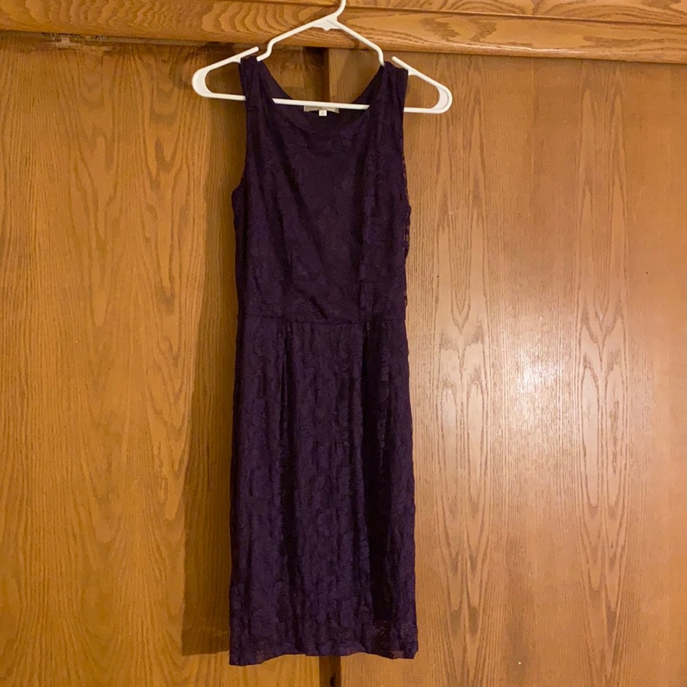 Jonathan Martin Purple Lace Dress